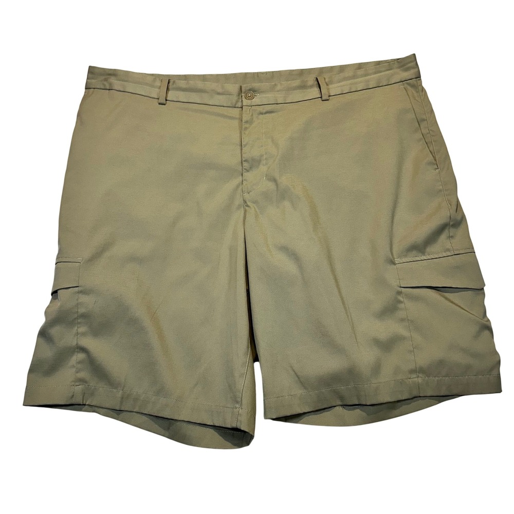 Nike Dri-FIT Cargo Golf‎ Shorts Mens 42 Khaki Tan Stretch Performance Casual